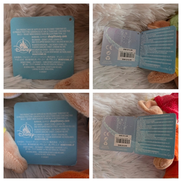 Disney Princess Cinderella 70 Years Gus & Jaq Plush Set of 2 NWT - Picture 13 of 15